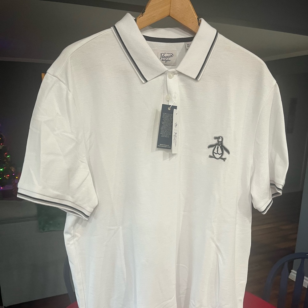 Original Penguin Men's Polo Shirt with Black Accents